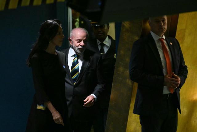 Brazil's President Luiz Inacio Lula da Silva arrives to speak during the 81st United Nations General Assembly at the United Nations Headquarters in New York, on September 22, 2026. (Photo by ANGELA WEISS / AFP)