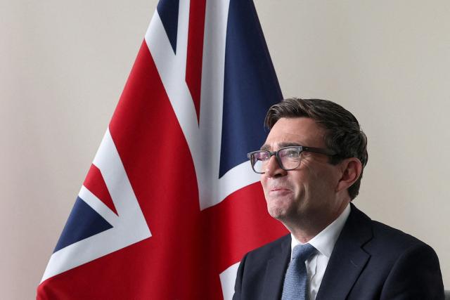 Britain's Prime Minister Andy Burnham during a meeting with Turkish President Recep Tayyip Erdogan on the sidelines of the 81st United Nations General Assembly in New York City on September 22, 2026. (Photo by Toby Melville / POOL / AFP)