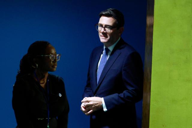 British Prime Minister Andy Burnham arrives to speak during the 81st United Nations General Assembly at the United Nations Headquarters in New York, on September 22, 2026. (Photo by Leonardo MUNOZ / AFP)