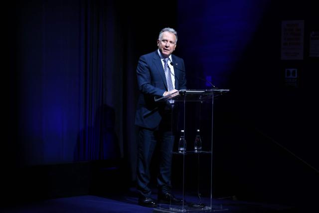 US Special Envoy Steve Witkoff speaks during a Board of Peace open session in New York on September 23, 2026. (Photo by CHARLY TRIBALLEAU / AFP)