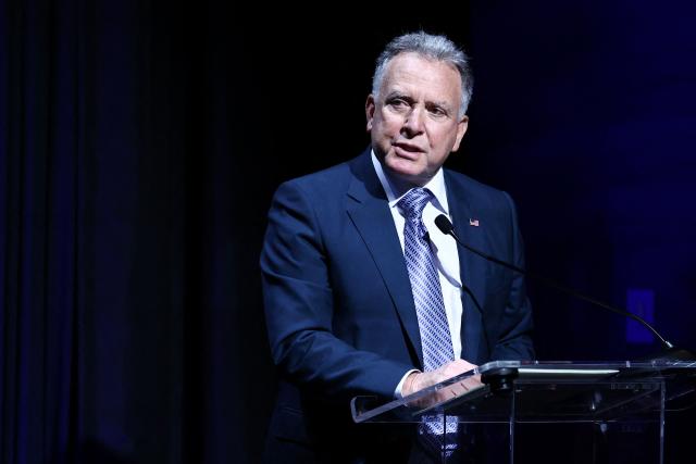 US Special Envoy Steve Witkoff speaks during a Board of Peace open session in New York on September 23, 2026. (Photo by CHARLY TRIBALLEAU / AFP)