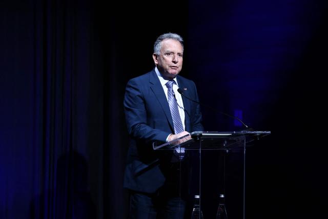 US Special Envoy Steve Witkoff speaks during a Board of Peace open session in New York on September 23, 2026. (Photo by CHARLY TRIBALLEAU / AFP)