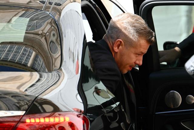 Hungarian Prime Minister Peter Magyar arrives at San Damaso courtyard before a private audience with Pope Leo XIV in The Vatican on September 24, 2026. (Photo by Alberto PIZZOLI / AFP)
