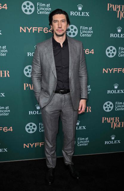 US actor Adam Driver attends the premiere of "Paper Tiger" during opening night of the 64th New York Film Festival in New York on September 25, 2026. (Photo by ANGELA WEISS / AFP)