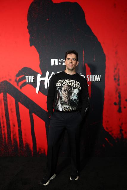 US director Eli Roth attends the opening of the Academy Museum of Motion Pictures new exhibit "The Horror Show" in Los Angeles on September 25, 2026. (Photo by VALERIE MACON / AFP)