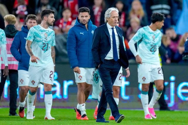 Portugal's coach Jorge Jesus reacts after the UEFA Nations League Group A4 football match between Norway and Portugal in Oslo on September 27, 2026. (Photo by Cornelius Poppe / NTB / AFP) / Norway OUT