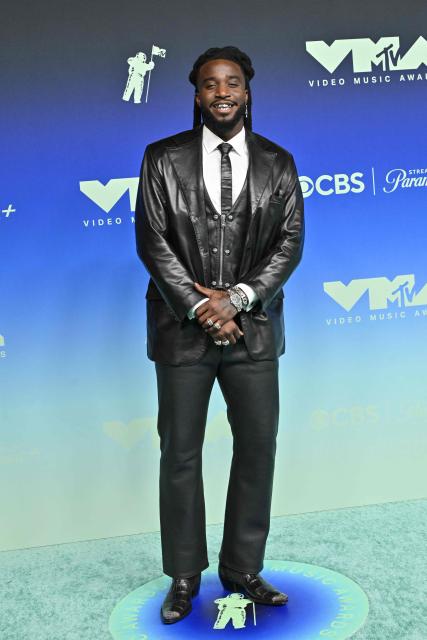 US singer Shaboozey attends the MTV Video Music Awards at the Peacock Theater in Los Angeles, California on September 27, 2026. (Photo by LISA O'CONNOR / AFP)