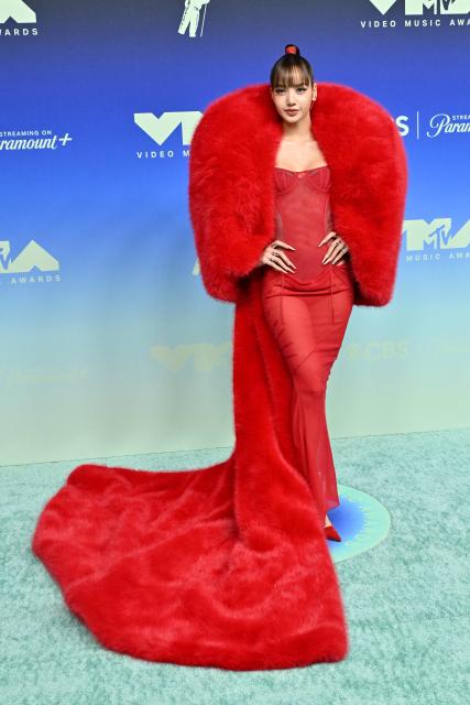 Thai singer and actress Lisa attends the MTV Video Music Awards at the Peacock Theater in Los Angeles, California on September 27, 2026. (Photo by LISA O'CONNOR / AFP)