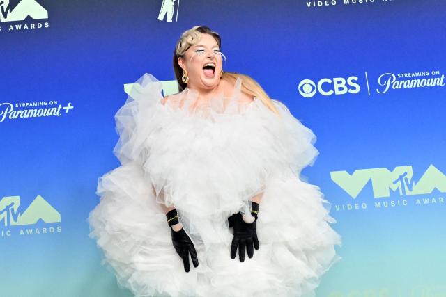 British singer-songwriter Meek attends the MTV Video Music Awards at the Peacock Theater in Los Angeles, California on September 27, 2026. (Photo by LISA O'CONNOR / AFP)