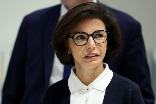 French right-wing politician Rachida Dati arrives for the closing arguments in her trial on corruption charges at the Paris Courthouse on September 28, 2026. Dati stands charged with corruption and influence-peddling over alleged lobbying for Renault-Nissan between October 2009 and February 2013 while she was a member of the European Parliament. (Photo by Thomas SAMSON / AFP)