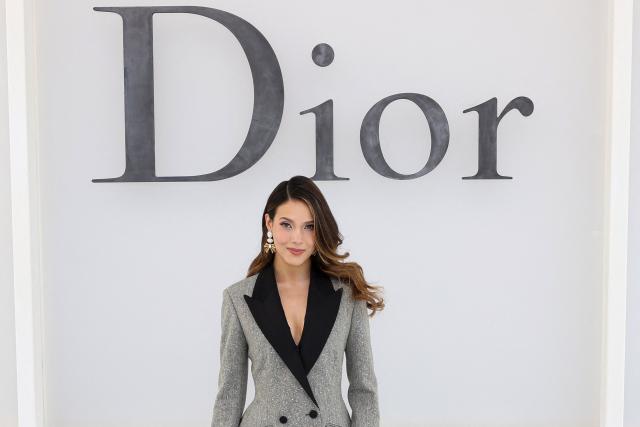 Chinese-US skier Eileen Gu poses for a photocall ahead of the Christian Dior Women's Spring/Summer 2027 collection fashion show as part of the Paris Fashion Week, in Paris on September 29, 2026. (Photo by Xavier GALIANA / AFP)