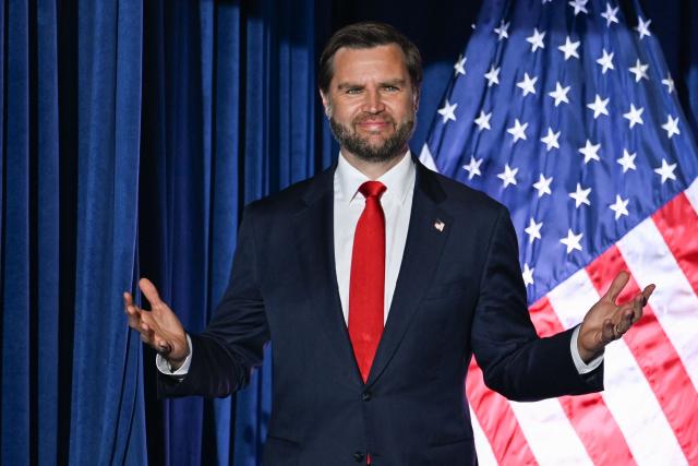 US Vice President JD Vance speaksduring a midterm election rally at the Harlingen Convention Center in Harlingen, Texas on September 30, 2026. (Photo by Kenny Holston / POOL / AFP)