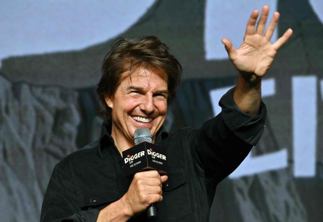 American actor Tom Cruise speaks during a press conference for the film "Digger" in Seoul on October 1, 2026. (Photo by Jung Yeon-je / AFP)