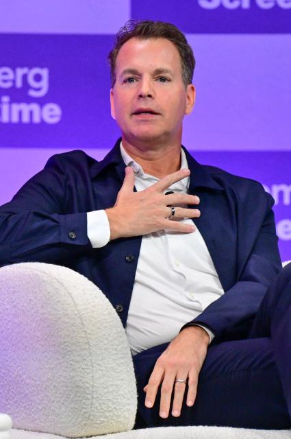 HBO and HBO Max Content Chairman and CEO Casey Bloys speaks during the Bloomberg Screentime 2026 conference in Los Angeles, California, on October 1, 2026. (Photo by Frederic J. Brown / AFP)