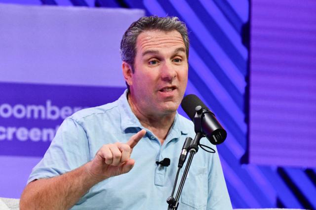 Matt Belloni, founding partner of the digital media company Puck, speaks during the Bloomberg Screentime 2026 conference in Los Angeles on October 1, 2026. (Photo by Frederic J. Brown / AFP)