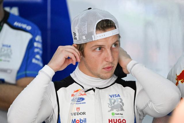 Racing Bulls' New Zealand driver Liam Lawson prepares for the second practice session ahead of the Formula One Bahrain Grand Prix in Sepang on October 2, 2026. (Photo by Jade Gao / AFP)