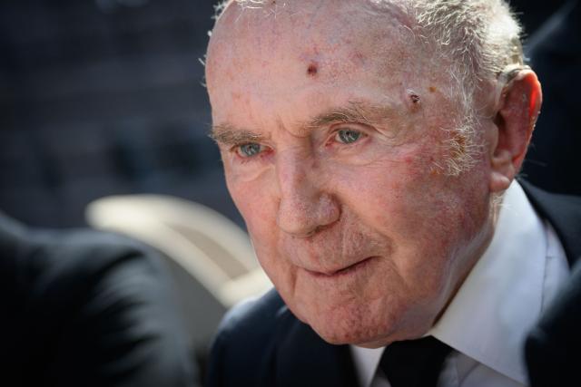 Founder of French fashion and luxury conglomerate Kering and owner of Stade Rennais football club Francois-Henri Pinault looks on as he attends the inauguration of the club's new training centre in Rennes, western France, on October 2, 2026. (Photo by Loic VENANCE / AFP)