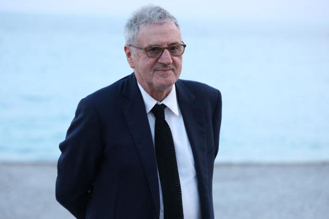 French actor Daniel Auteuil poses during a photocall for the film "La troisieme nuit" as part of the 8th edition of the Cineroman film festival in Nice, south-eastern France, on October 2, 2026. (Photo by Valery HACHE / AFP)