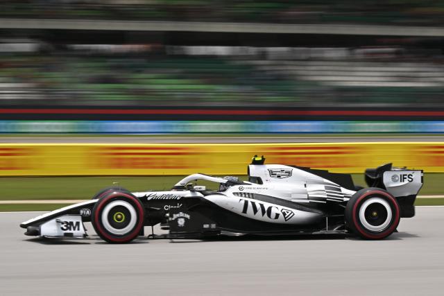 Cadillac's Finnish driver Valtteri Bottas steers his car during the third practice session ahead of the Formula One Bahrain Grand Prix in Sepang on October 3, 2026. (Photo by Jade Gao / AFP)