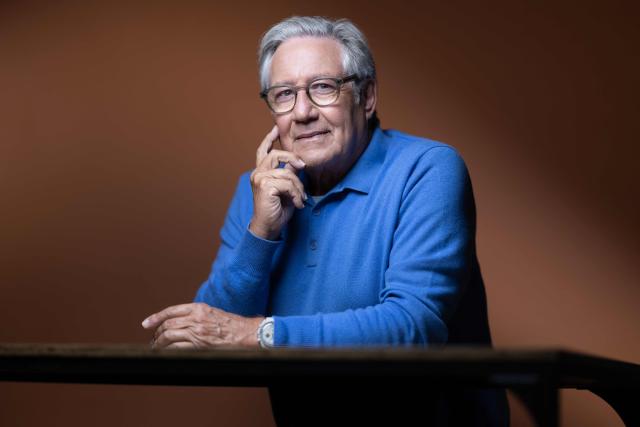 Former radio and television host Patrick Sabatier poses during a photo session in Paris on October 2, 2026. (Photo by Joel Saget / AFP)