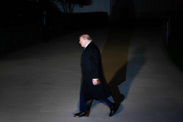 US President Donald Trump walks on the South Lawn towards the White House in Washington, DC, on October 5, 2026. Trump is returning from to Nebraska where he spoke at a campaign rally. (Photo by Brendan Smialowski / AFP)