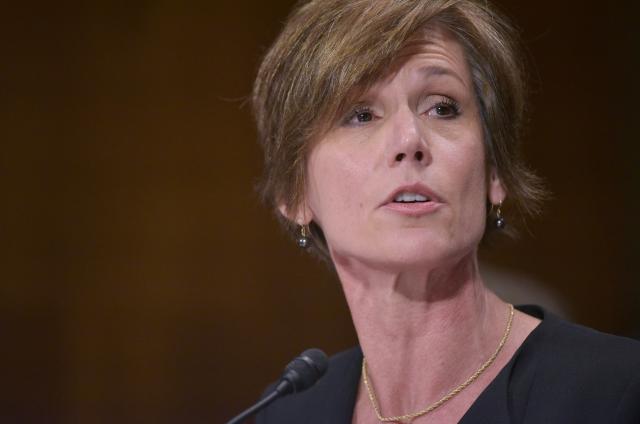 (FILES) Deputy Attorney General Sally Quillian Yates testifies before the Senate Judiciary Committee hearing on “Going Dark: Encryption, Technology, and the Balance Between Public Safety and Privacy” July 8, 2015 on Capitol Hill. Cornell University on October 6, 2026, named Sally Yates, a former top US prosecutor, to assess the elite college's handling of an alleged 2024 gang rape of a student that has provoked national outrage. The incident, as alleged in a graphic lawsuit filed last month, has drawn accusations that the Ivy League institution in New York state failed to properly punish the men involved. Cornell said that Sally Yates, who served as deputy US attorney general from 2015 to 2017 and briefly led the Justice Department, would conduct a "detailed review" of the university's response to the rape allegations. (Photo by Mandel NGAN / AFP)