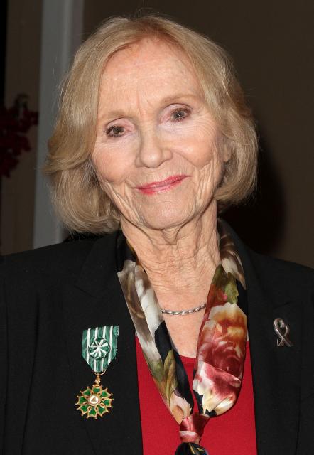 (FILES) US actress Eva Marie Saint attends a reception where she was honored with France's "Arts et Lettres" medal in Beverly Hills, California on March 13, 2011. Saint, the Oscar-winning actress who starred in classic Hollywood films including "On the Waterfront" and "North by Northwest," died of natural causes at home in Los Angeles on October 6, 2026, her publicist said. She was 102 years old. (Photo by Valerie MACON / AFP)