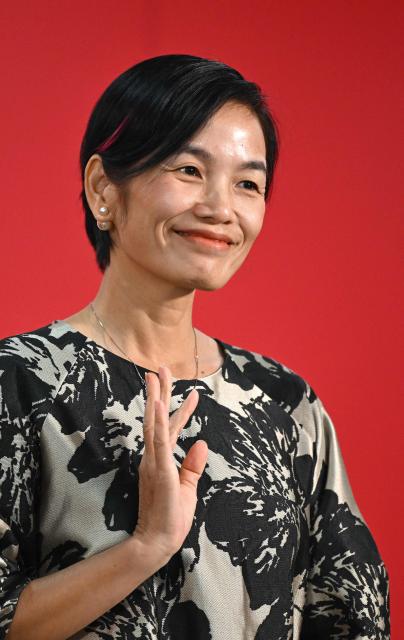 Vietnamese producer Tran Thi Bich Ngoc attends a press conference of the Competition Jury for the 31st Busan International Film Festival (BIFF) at the Busan Cinema Center in Busan on October 7, 2026. (Photo by Jung Yeon-je / AFP)