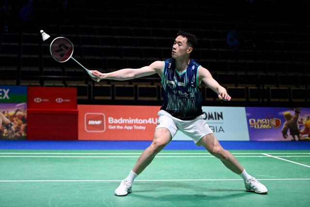 Chi Yu Jen of Taiwan in action during the badminton Clash of Clans Arctic Open 2026 tournament in Vantaa, Finland, on October 7, 2026. (Photo by Antti Aimo-Koivisto / Lehtikuva / AFP) / Finland OUT