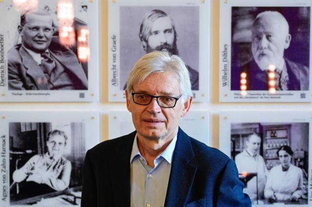 2026 Nobel Prize laureate in Medicine, German scientist Peter Hegemann pose for a picture during a meeting with the press at the Humboldt University in Berlin on October 7, 2026. The Nobel medicine prize was awarded on October 5 to US psychiatrist and neurologist Karl Deisseroth and German scientists Peter Hegemann and Georg Nagel for their pioneering work in the neuroscience field of optogenetics. (Photo by John MACDOUGALL / AFP)