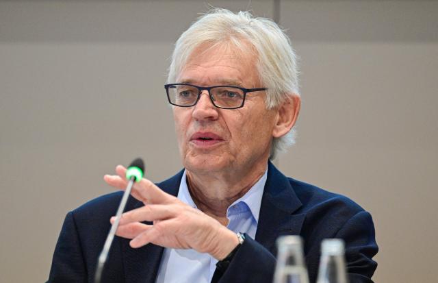 2026 Nobel Prize laureate in Medicine, German scientist Peter Hegemann addresses the media at the Humboldt University in Berlin on October 7, 2026. The Nobel medicine prize was awarded on October 5 to US psychiatrist and neurologist Karl Deisseroth and German scientists Peter Hegemann and Georg Nagel for their pioneering work in the neuroscience field of optogenetics. (Photo by John MACDOUGALL / AFP)