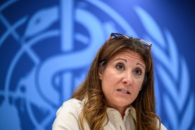 World Health Organization (WHO) epidemic and pandemic management head Maria Van Kerkhove speaks during a press conference on global health issues, in Geneva, on October 7, 2026. The WHO said it wanted more information from Russia on the death of a plague laboratory technician -- and on reports of "a second employee with pneumonia of undetermined cause". WHO's chief said full transparency was needed in order to make a proper assessment of the public health risk. (Photo by Fabrice COFFRINI / AFP)