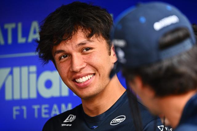 Williams’ Thai driver Alexander Albon is seen in the paddock before the Formula One Singapore Grand Prix night race in Singapore on October 8, 2026. (Photo by Lillian SUWANRUMPHA / AFP)