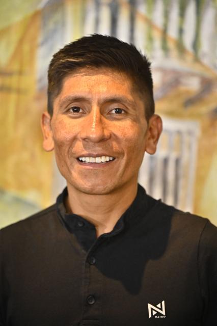 Colombian cyclist Nairo Quintana poses for a portrait during an interview in Cartagena, Colombia, on October 8, 2026, as he prepares to retire from professional cycling. (Photo by Manuel Pedraza / AFP)
