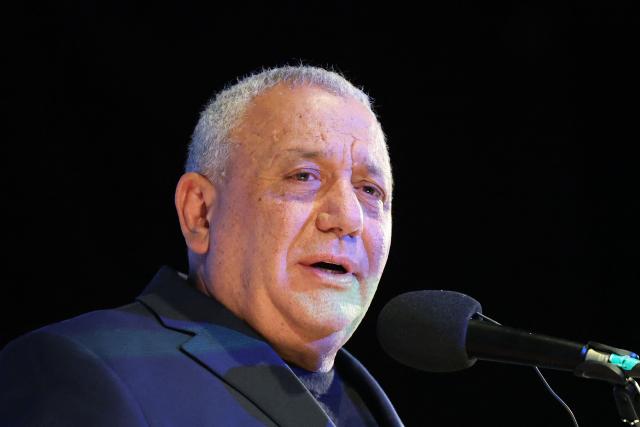 Former Israeli army chief of staff and Yashar Party leader Gadi Eizenkot speaks at a campaign rally in Hadera on October 8, 2026, ahead of the country's legislative election. Israel will hold legislative elections on October 27, the first time since the October 7, 2023 attack with polls showing a tight race for the incumbent prime minister who in three years has ordered the massive offensive in the Gaza Strip and fought wars against Lebanon as well as Iran. (Photo by Jack GUEZ / AFP)