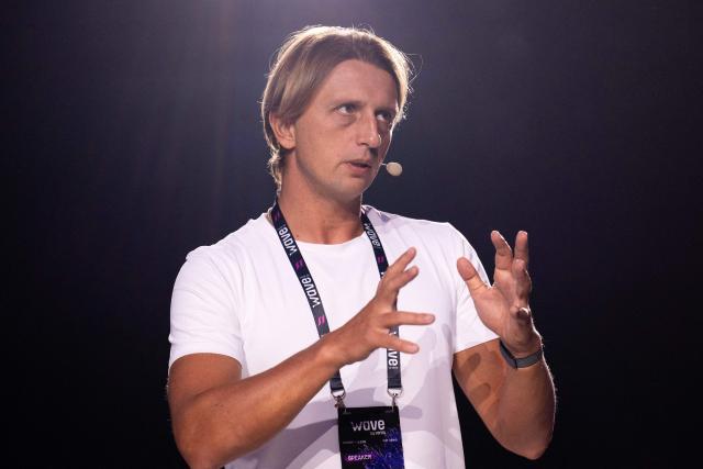 Founder and CEO of Revolut Nik Storonsky speaks on stage during the Wave by Vento 2026, at OGR Officine Grandi Riparazioni, in Turin, northern Italy, on October 9, 2026. Wave (formerly Italian Tech Week), one of the most important tech conferences in Europe, brings together more than 15,000 people every year to discuss the latest developments in AI, space,climate, mobility, and health. (Photo by Marco Bertorello / AFP)