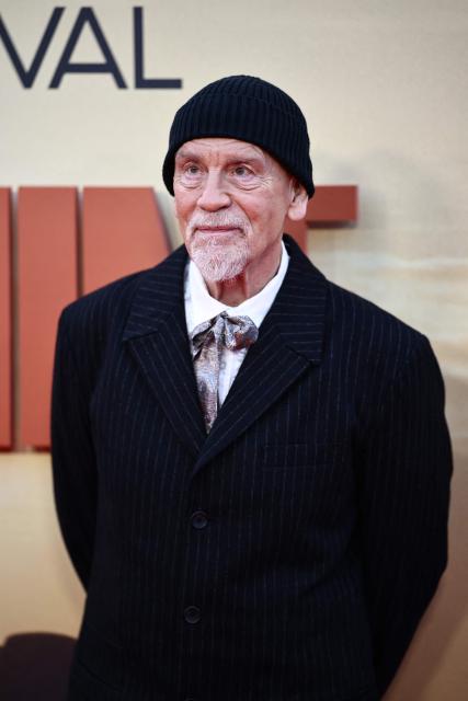 US actor John Malkovich poses on the red carpet upon arrival to attend the gala screening of the film "Wild Horse Nine" at the Royal Festival Hall in London, October 9, 2026, during the BFI London Film Festival. (Photo by Henry NICHOLLS / AFP)
