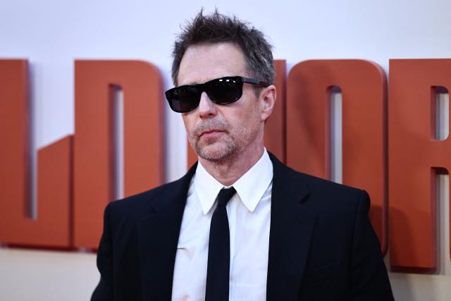 US actor Sam Rockwell poses on the red carpet upon arrival to attend the gala screening of the film "Wild Horse Nine" at the Royal Festival Hall in London, October 9, 2026, during the BFI London Film Festival. (Photo by Henry NICHOLLS / AFP)