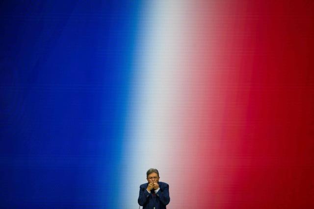 Leftist party La France Insoumise (LFI) candidate in France's 2027 presidential election Jean-Luc Melenchon delivers a speech during a campaign rally in Cournon d’Auvergne, central France, on October 11, 2026. (Photo by JEFF PACHOUD / AFP)