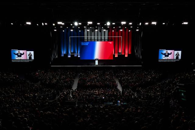 Leftist party La France Insoumise (LFI) candidate in France's 2027 presidential election Jean-Luc Melenchon delivers a speech during a campaign rally in Cournon d’Auvergne, central France, on October 11, 2026. (Photo by JEFF PACHOUD / AFP)