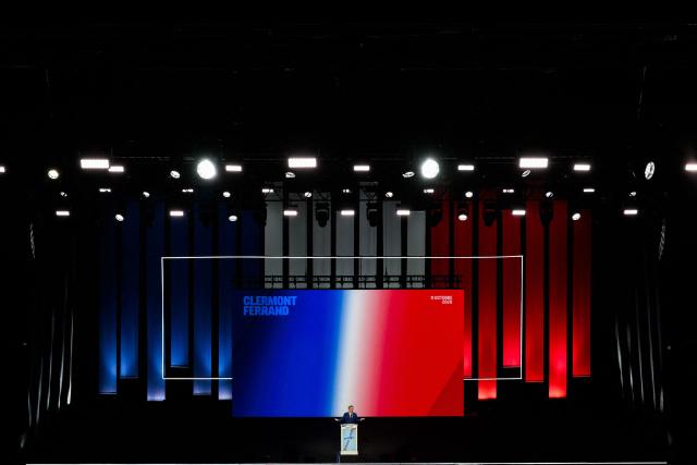 Leftist party La France Insoumise (LFI) candidate in France's 2027 presidential election Jean-Luc Melenchon delivers a speech during a campaign rally in Cournon d’Auvergne, central France, on October 11, 2026. (Photo by JEFF PACHOUD / AFP)