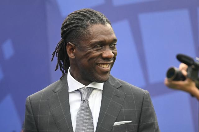 (FILES) Former Dutch football player Clarence Seedorf attends the 2026 World Cup round of 16 football match between Brazil and Norway at the New York/New Jersey Stadium in East Rutherford on July 5, 2026. Brazilian club Corinthians announced on October 11, 2026, the arrival of former Netherlands midfielder Clarence Seedorf as coach until the end of 2027 as they attempt to avoid relegation. (Photo by MAURO PIMENTEL / AFP)