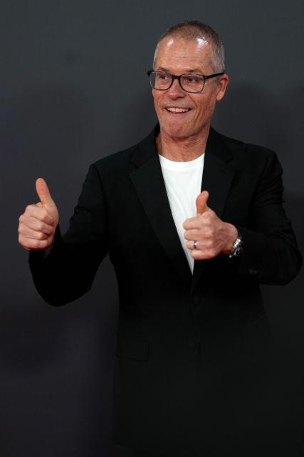 Australian actor Guy Pearce poses on the red carpet upon arrival to attend the gala screening of the film "Ink" at the Royal Festival Hall in London, October 12, 2026, during the BFI London Film Festival. (Photo by CARLOS JASSO / AFP)