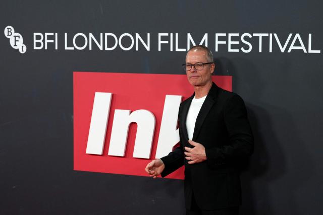 Australian actor Guy Pearce poses on the red carpet upon arrival to attend the gala screening of the film "Ink" at the Royal Festival Hall in London, October 12, 2026, during the BFI London Film Festival. (Photo by CARLOS JASSO / AFP)