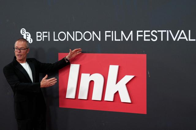 Australian actor Guy Pearce poses on the red carpet upon arrival to attend the gala screening of the film "Ink" at the Royal Festival Hall in London, October 12, 2026, during the BFI London Film Festival. (Photo by CARLOS JASSO / AFP)