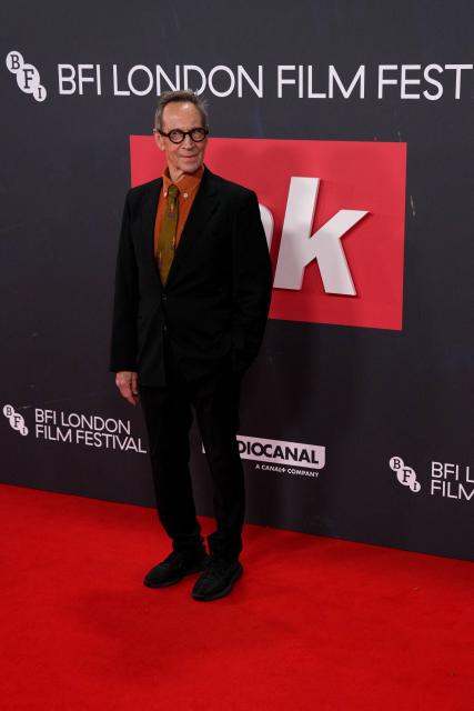 Australian-British actor Jonathan Hyde poses on the red carpet upon arrival to attend the gala screening of the film "Ink" at the Royal Festival Hall in London, October 12, 2026, during the BFI London Film Festival. (Photo by CARLOS JASSO / AFP)