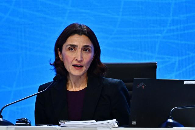 CORRECTION / IMF Research Department Division Chief Deniz Igan speaks during the World Economic Outlook press briefing at the Annual Meetings of the International Monetary Fund (IMF) and the World Bank Group (WBG) at the Queen Sirikit National Convention Center (QSNCC) in Bangkok on October 13, 2026. (Photo by Lillian SUWANRUMPHA / AFP) / The erroneous mention[s] appearing in the metadata of this photo by Lillian SUWANRUMPHA has been modified in AFP systems in the following manner: [October 13, 2026.] instead of [September 13, 2026.]. Please immediately remove the erroneous mention[s] from all your online services and delete it (them) from your servers. If you have been authorized by AFP to distribute it (them) to third parties, please ensure that the same actions are carried out by them. Failure to promptly comply with these instructions will entail liability on your part for any continued or post notification usage. Therefore we thank you very much for all your attention and prompt action. We are sorry for the inconvenience this notification may cause and remain at your disposal for any further information you may require.