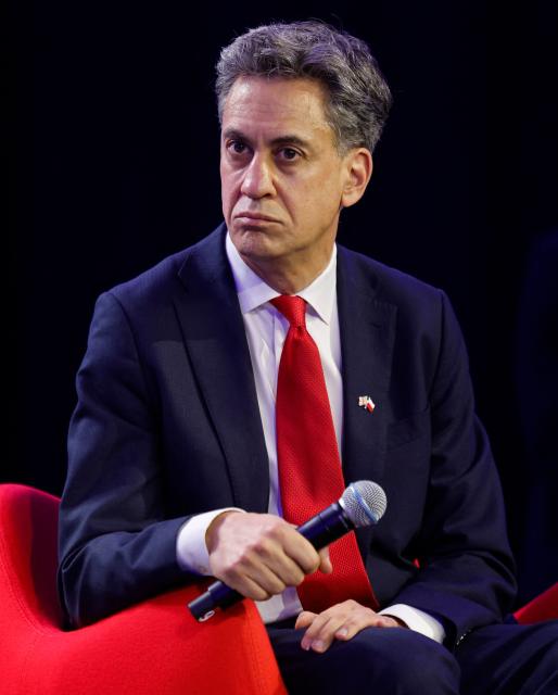 Britain's Foreign Secretary Ed Miliband attends a panel discussion during the Warsaw Security Forum in Warsaw, Poland on October 13, 2026. (Photo by Wojtek RADWANSKI / AFP)