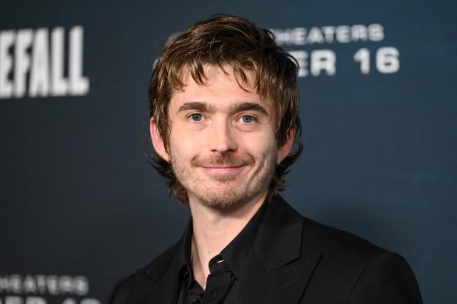 US actor Austin Abrams attends the world premiere of 20th Century Studios' film "Whalefall" at El Capitan Theatre in Hollywood, California, on October 13, 2026. (Photo by Katie FLORES / AFP)