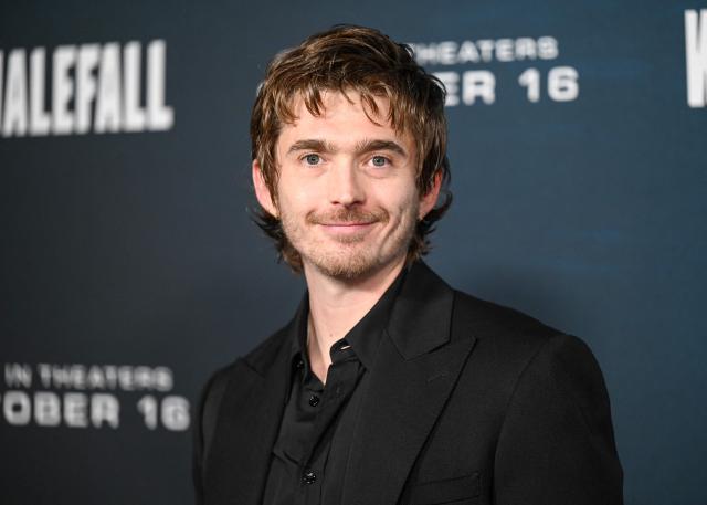 US actor Austin Abrams attends the world premiere of 20th Century Studios' film "Whalefall" at El Capitan Theatre in Hollywood, California, on October 13, 2026. (Photo by Katie FLORES / AFP)
